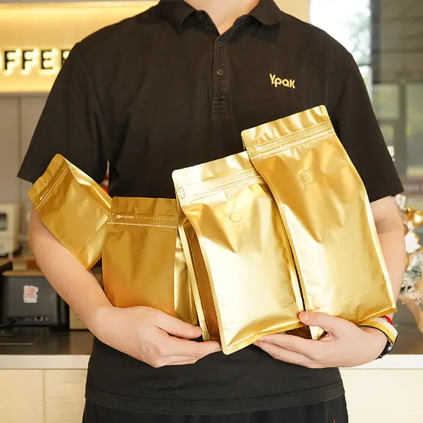 500Кофейные пакеты G Kraft Paper с натуральным и экологичным видом