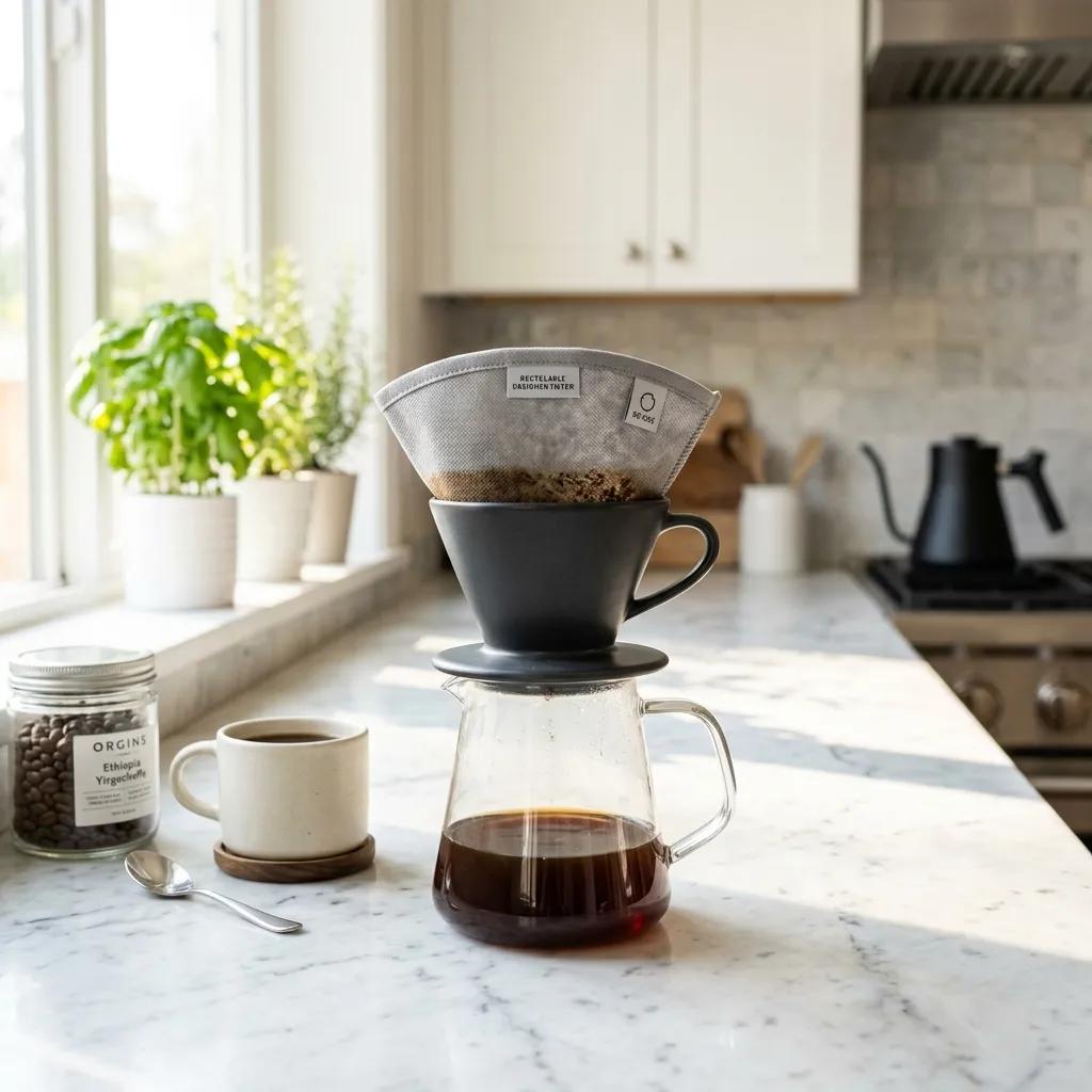 Drip_coffee_filter_on_countertop