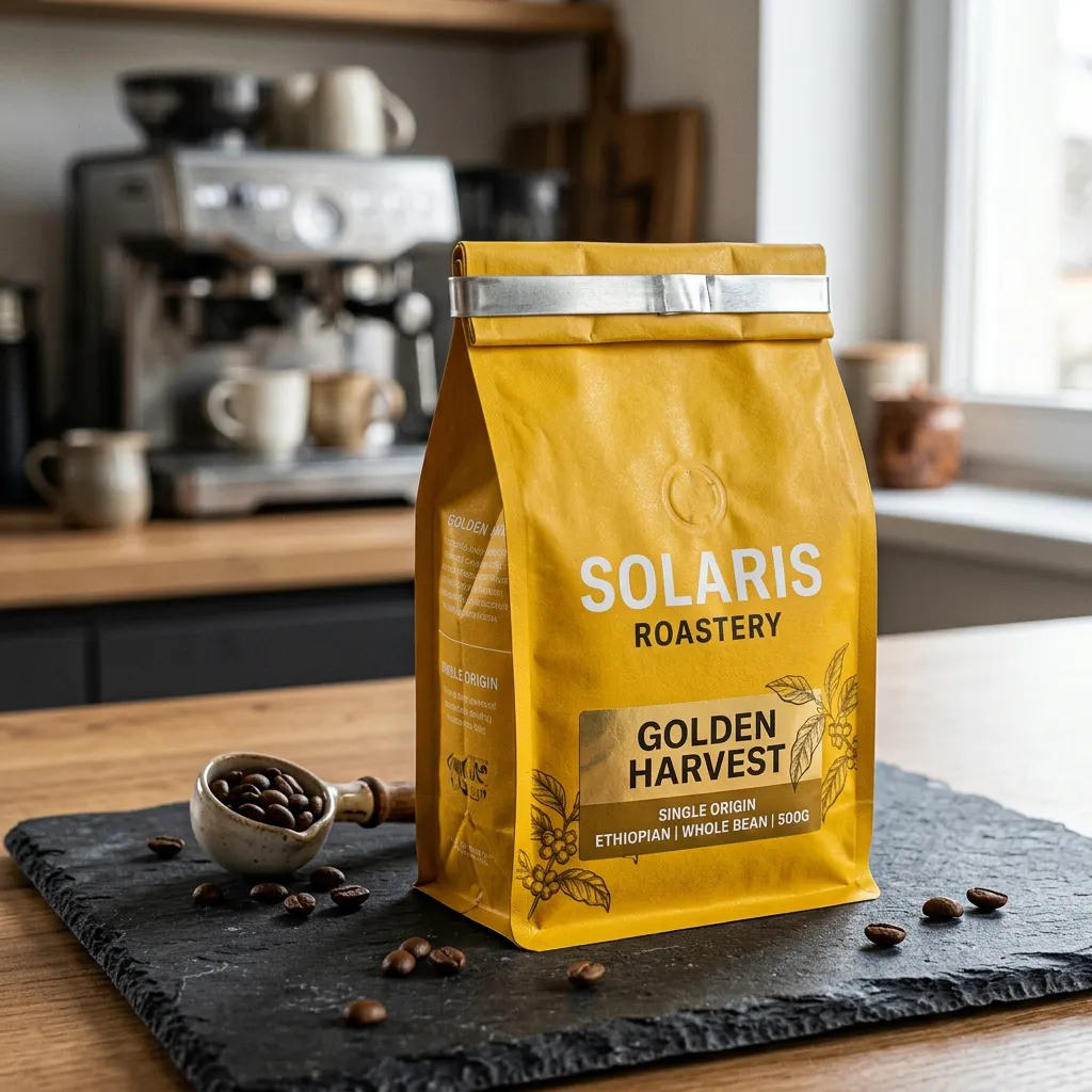 Golden_yellow_coffee_bean_bag