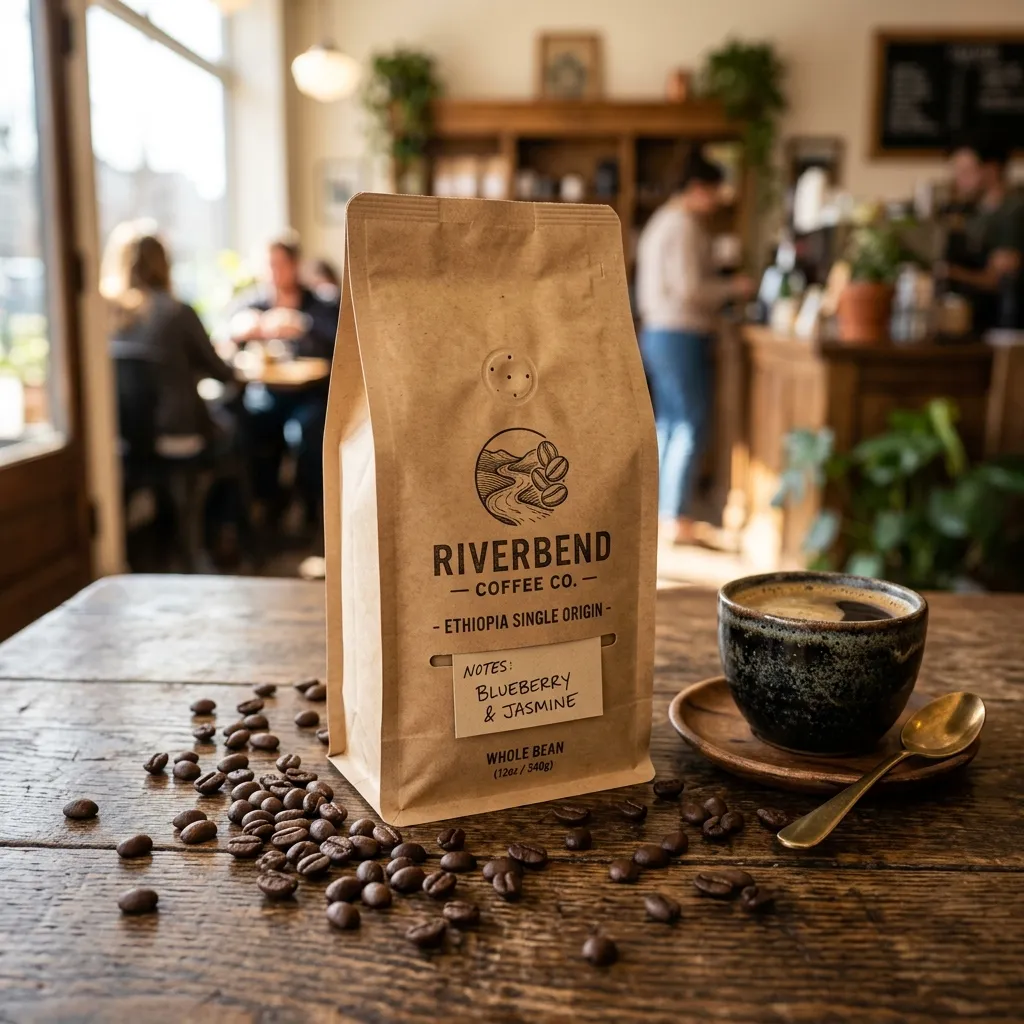Kraft_paper_coffee_bag_on стол