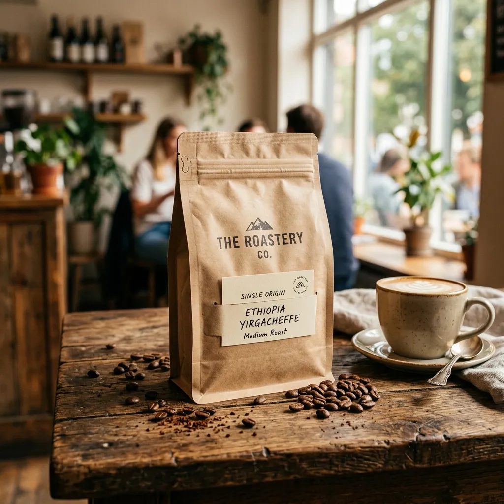 Kraft_paper_coffee_bag_on стол