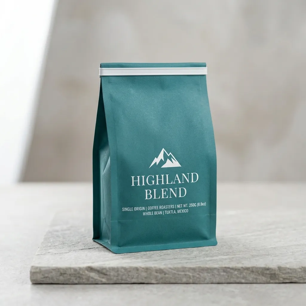 Teal_envelope_coffee_bag_standing