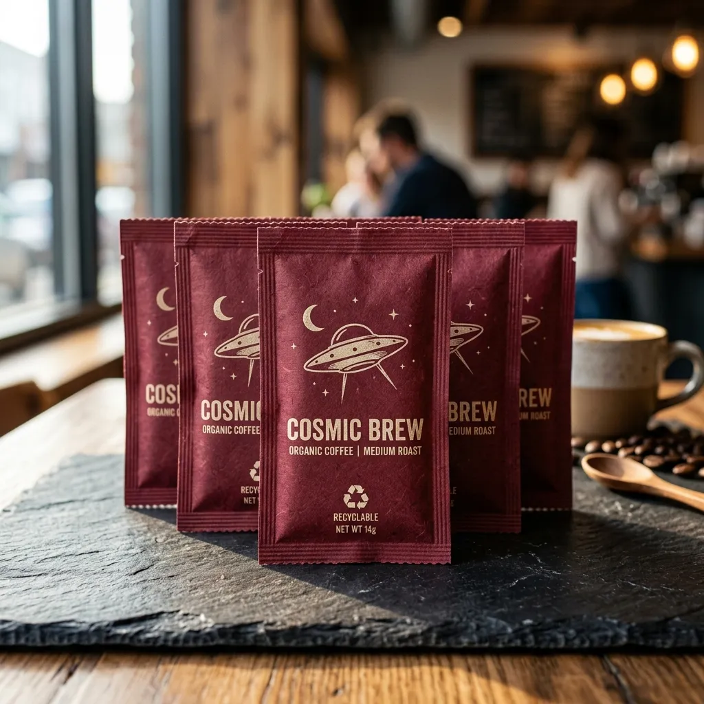 Burgundy_coffee_sachet_on_table