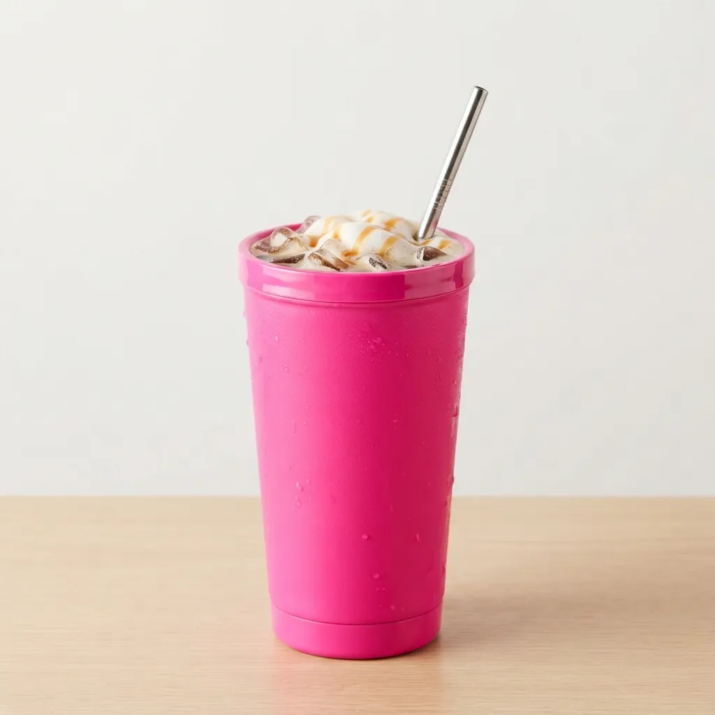 Cold_coffee_cup_on_pink cup