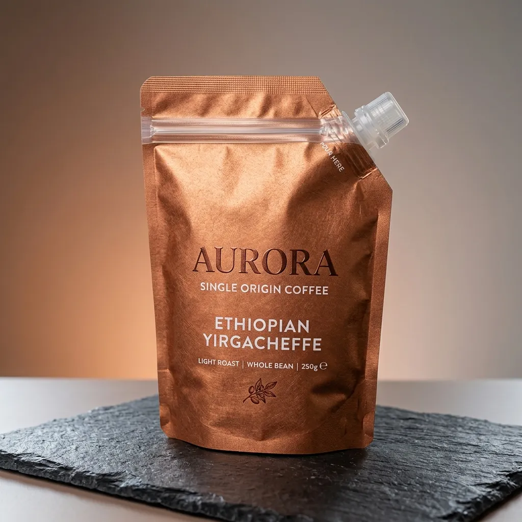 Copper_coffee_sachet_on_table_