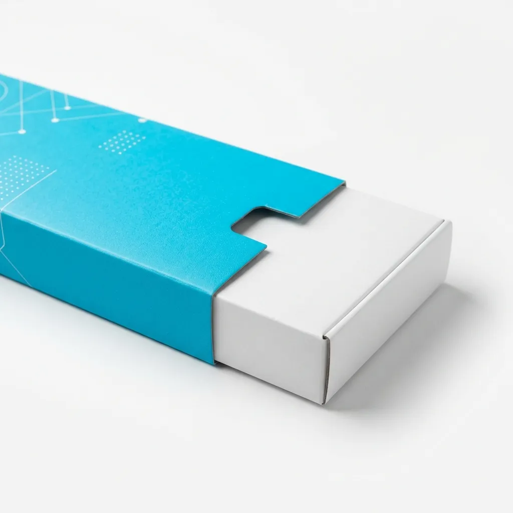 Cyan_sleeve_sliding_over_box_