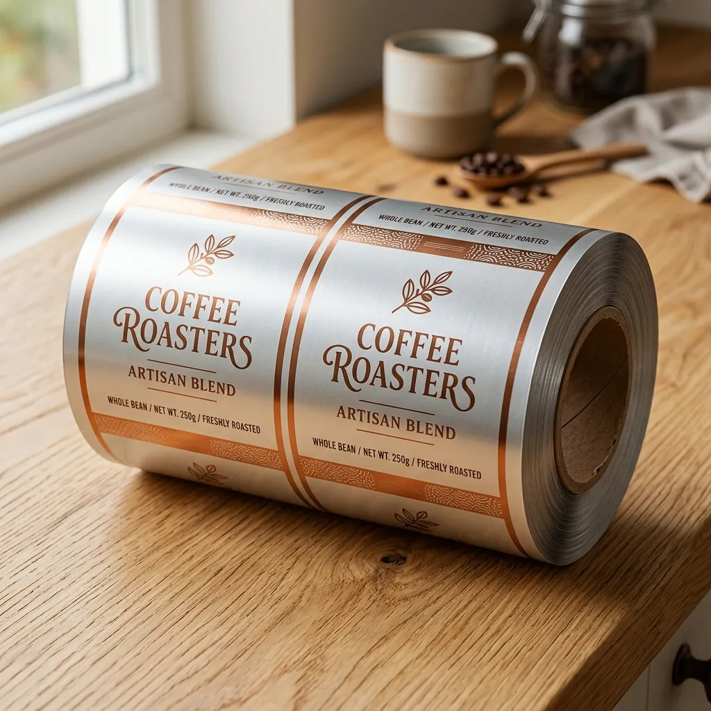 серый Printed_coffee_packaging_roll_film_