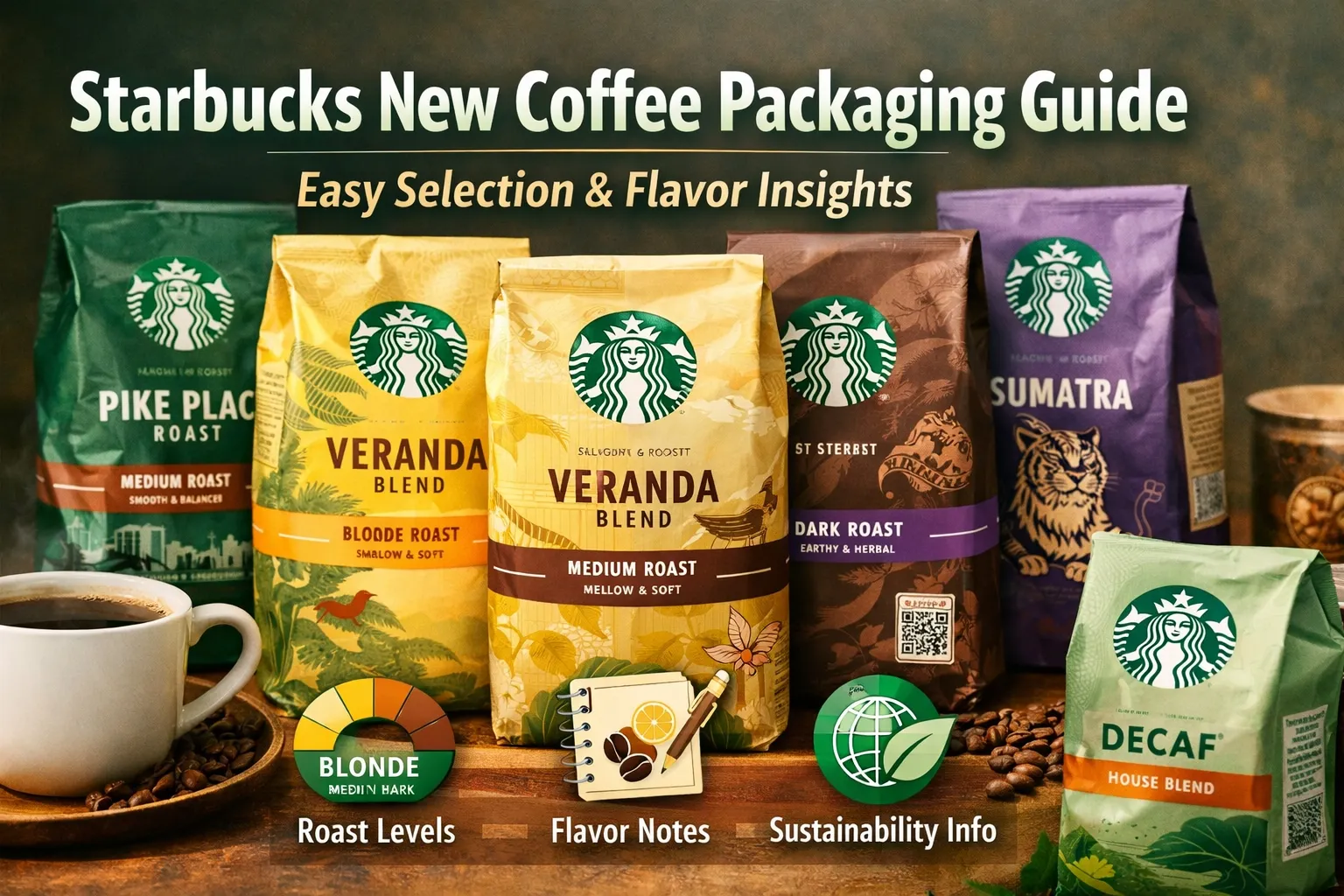 Руководство по новой упаковке кофе от Starbucks